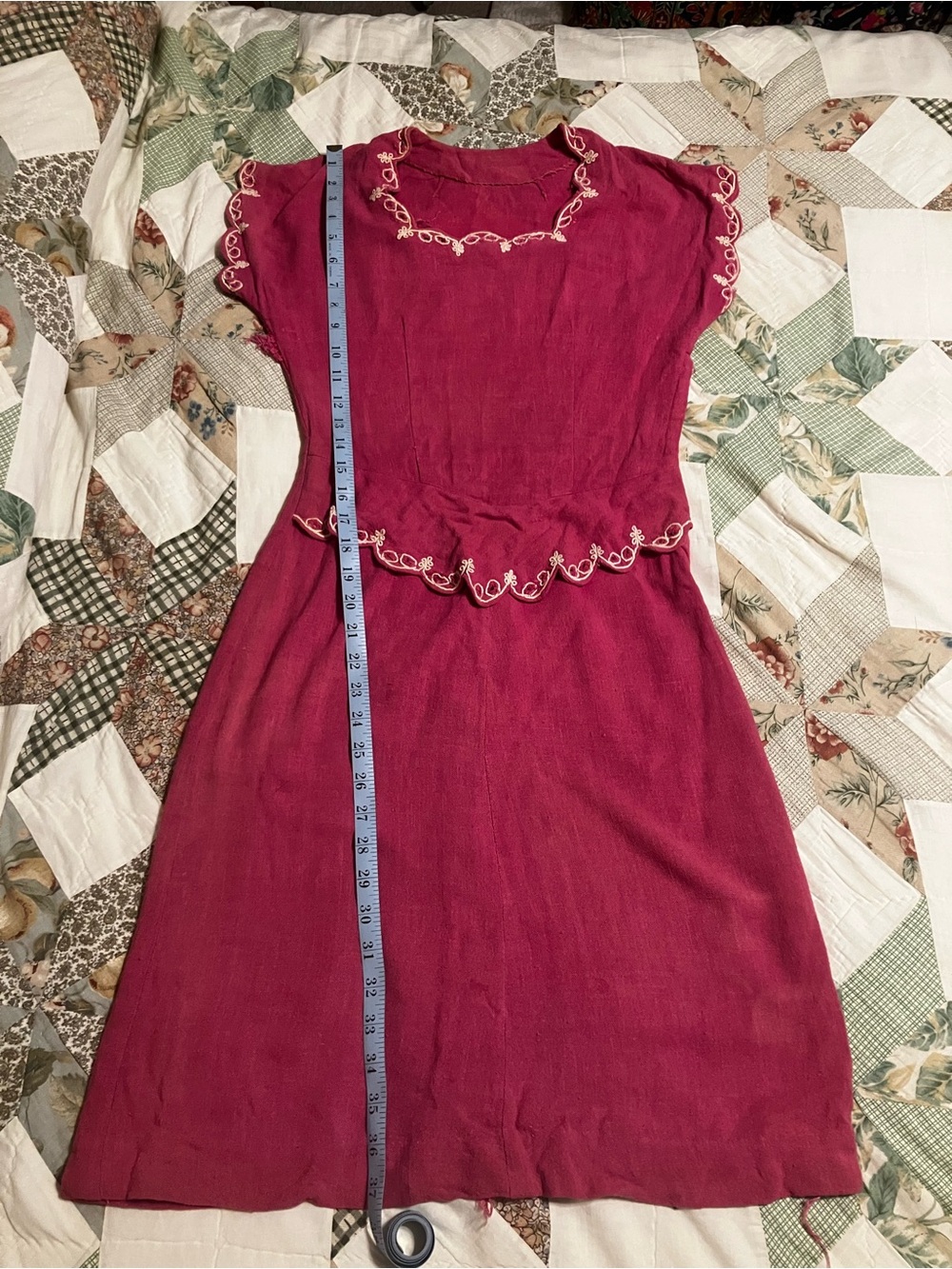 40s dress. Handmade. Small, xsmall